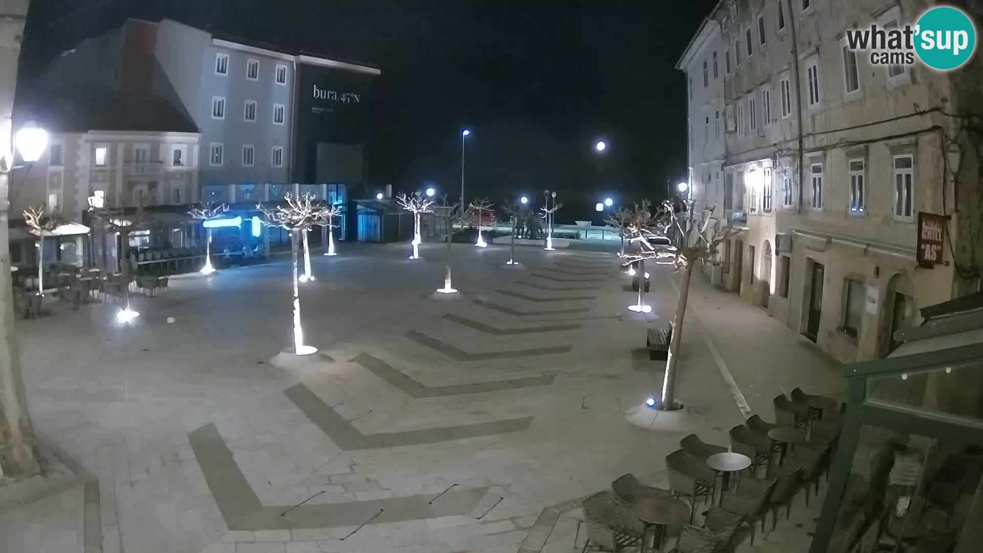 Center of Senj city – Pavlin square – Live Cam Dalmatia