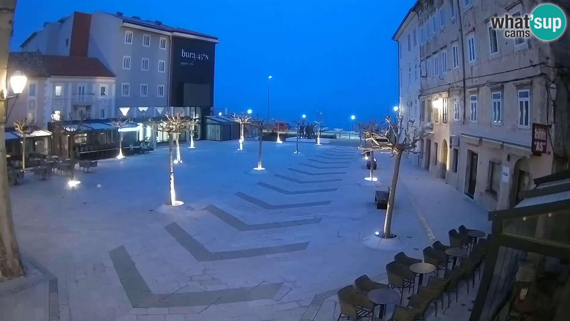 Centre de la ville de Senj – Place Pavlin – Live Cam Dalmatie