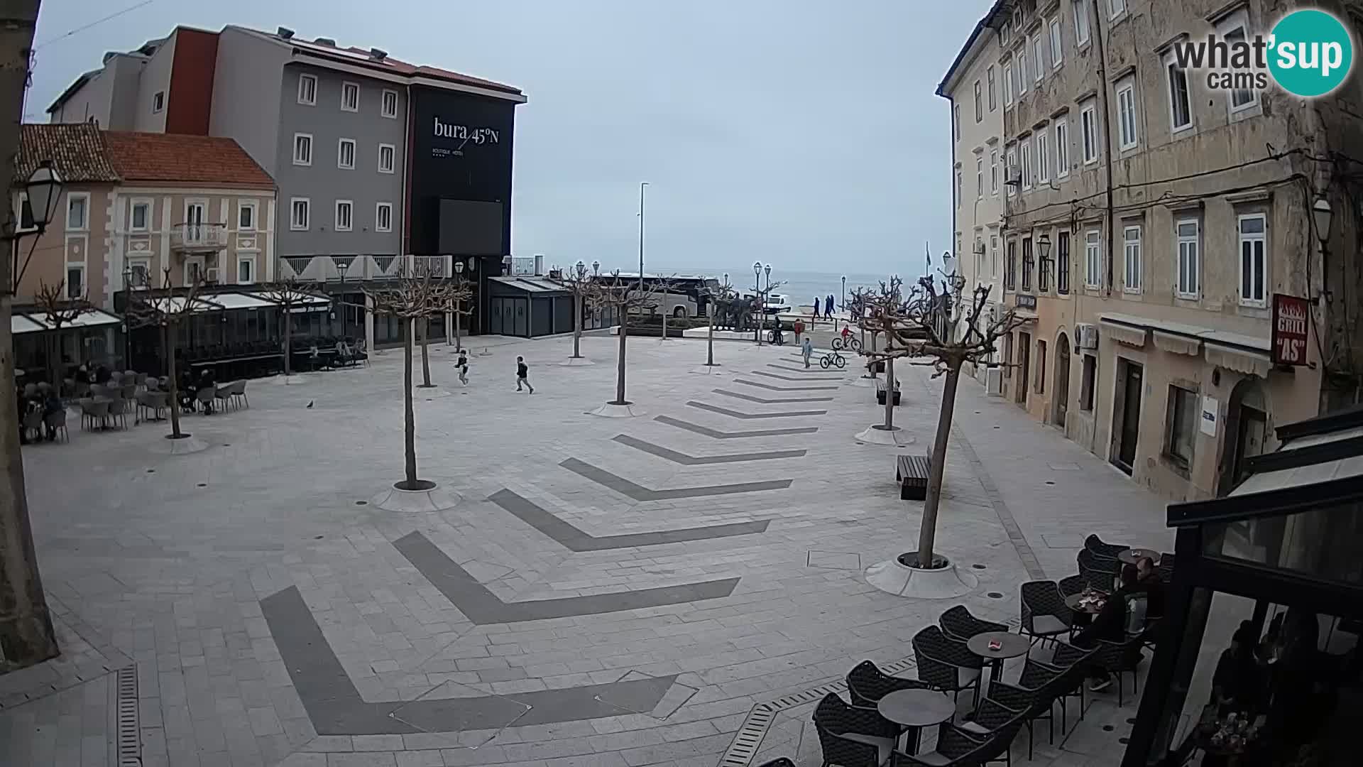 Centro della città di Senj – Piazza Pavlin – Live Cam Dalmazia