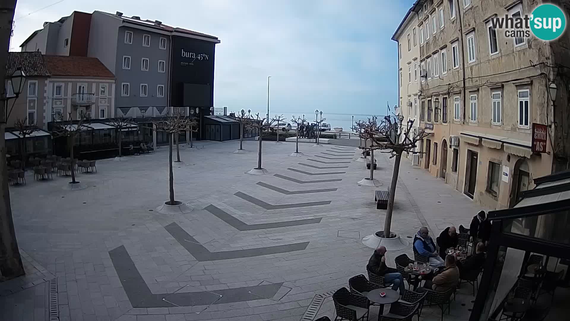 Center of Senj city – Pavlin square – Live Cam Dalmatia