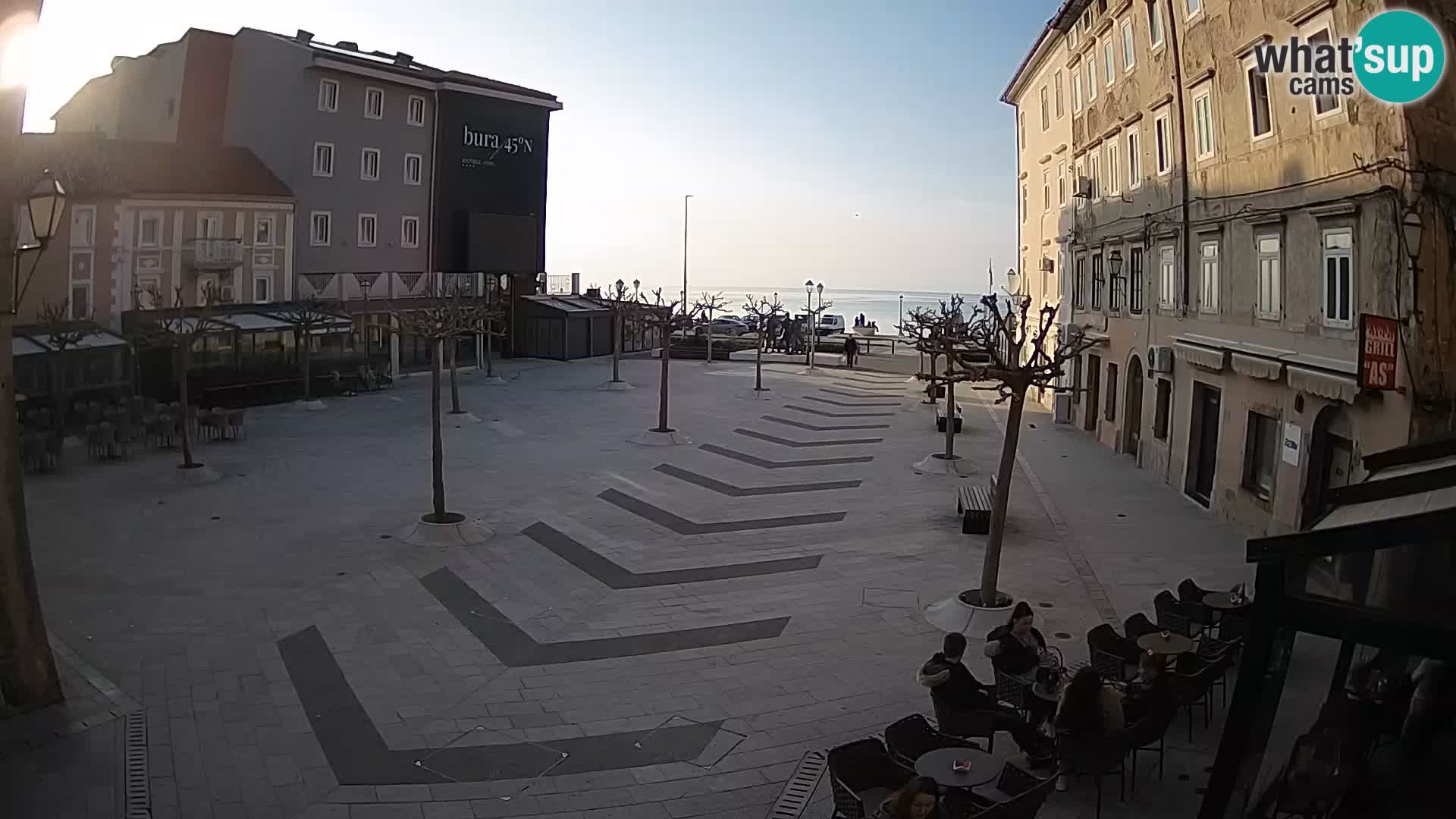 Centre de la ville de Senj – Place Pavlin – Live Cam Dalmatie