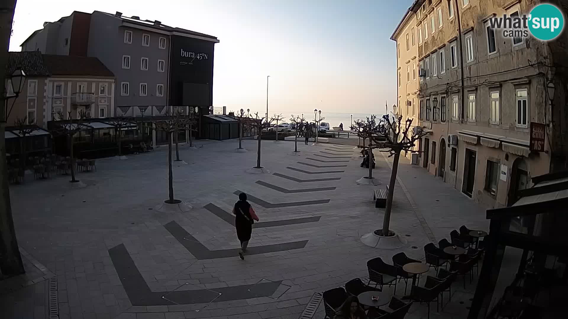 Centro della città di Senj – Piazza Pavlin – Live Cam Dalmazia