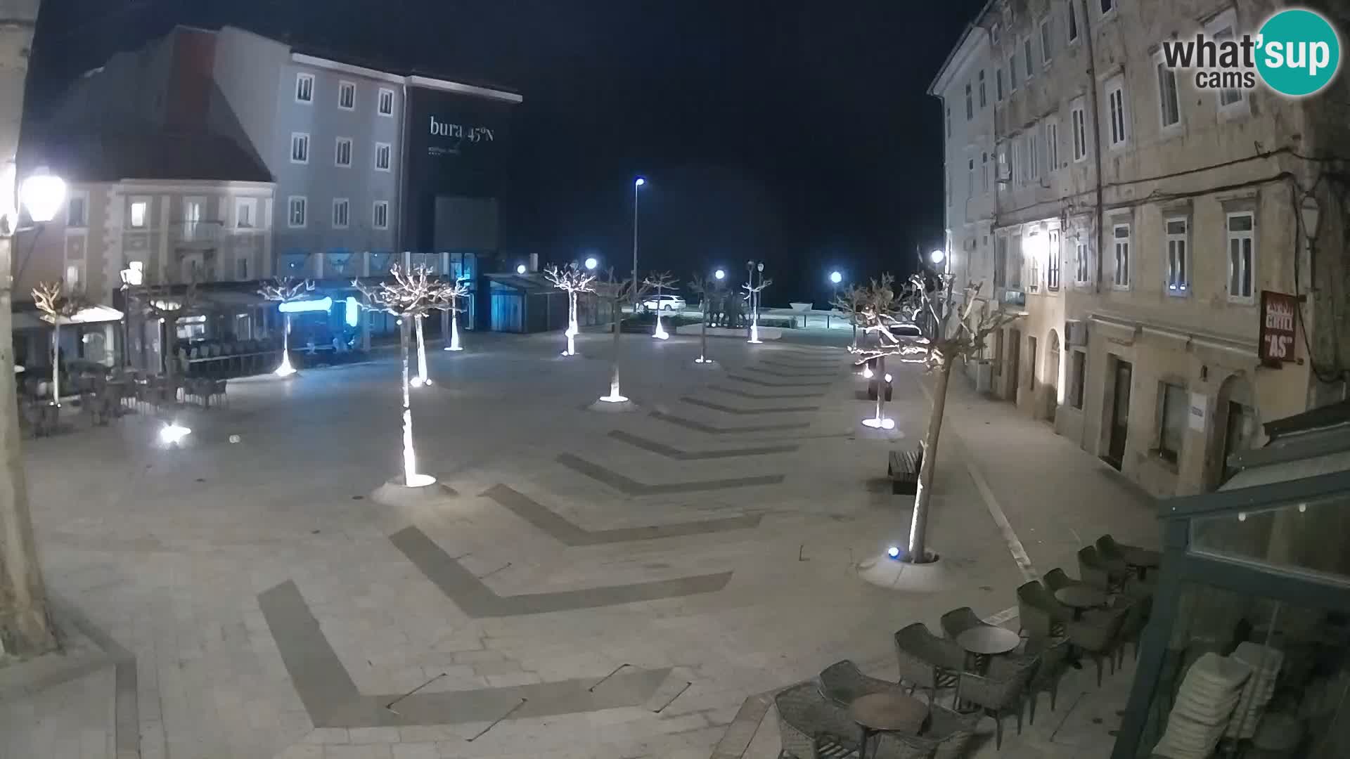 Center of Senj city – Pavlin square – Live Cam Dalmatia