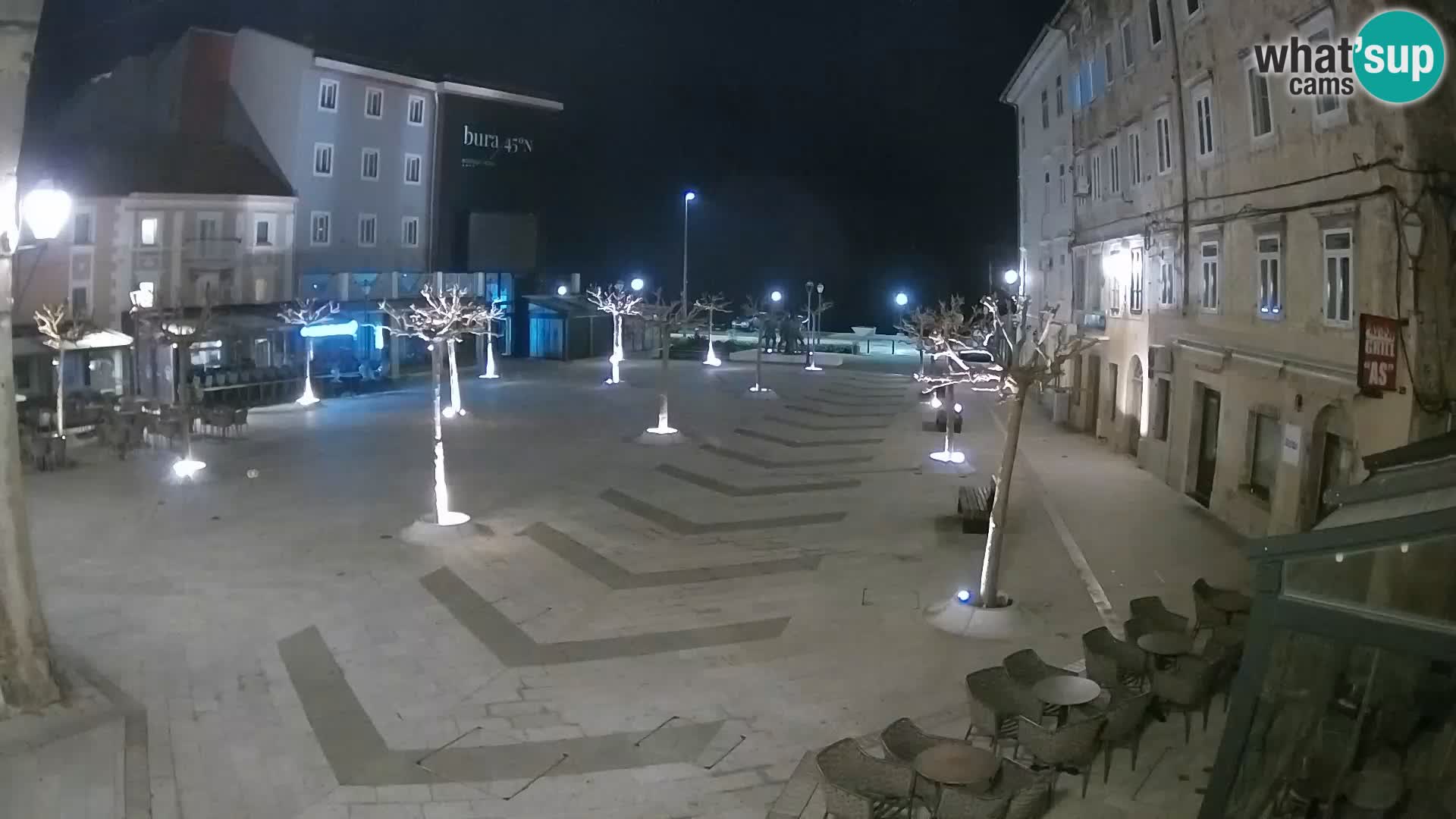 Centre de la ville de Senj – Place Pavlin – Live Cam Dalmatie
