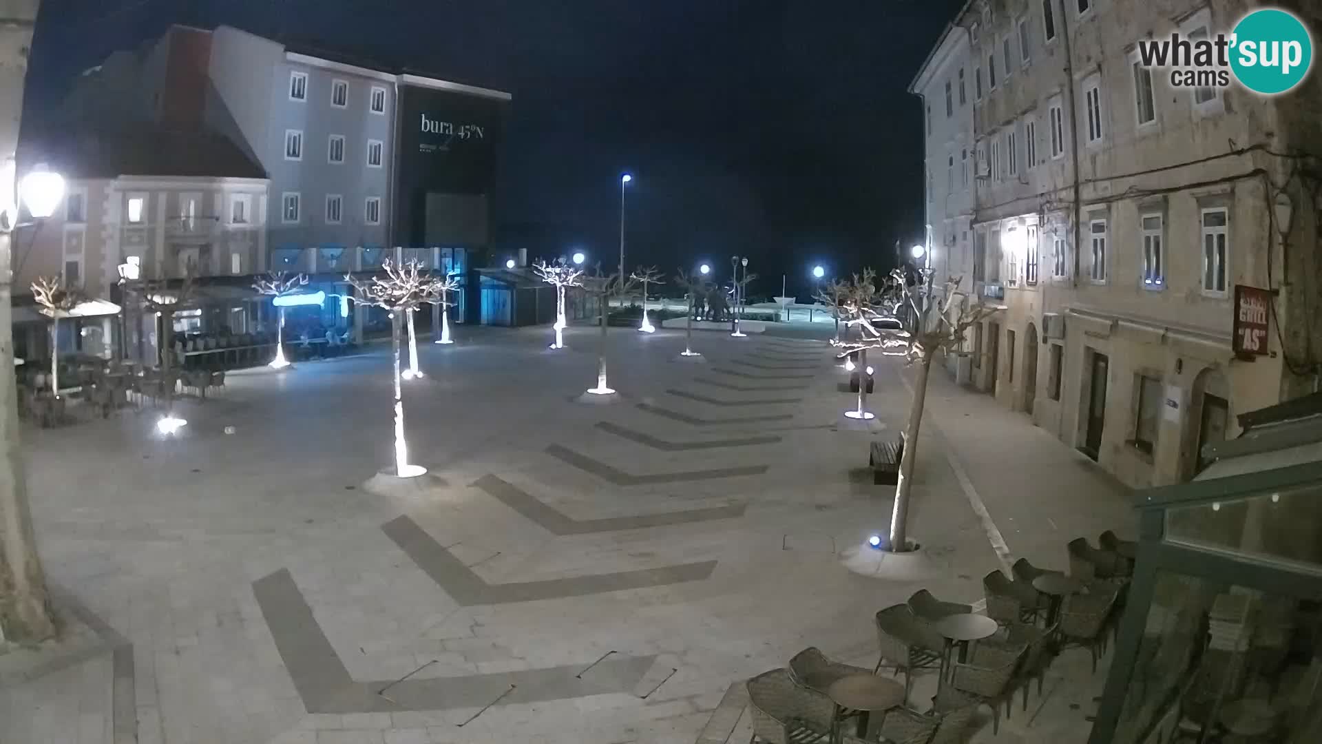 Centro della città di Senj – Piazza Pavlin – Live Cam Dalmazia