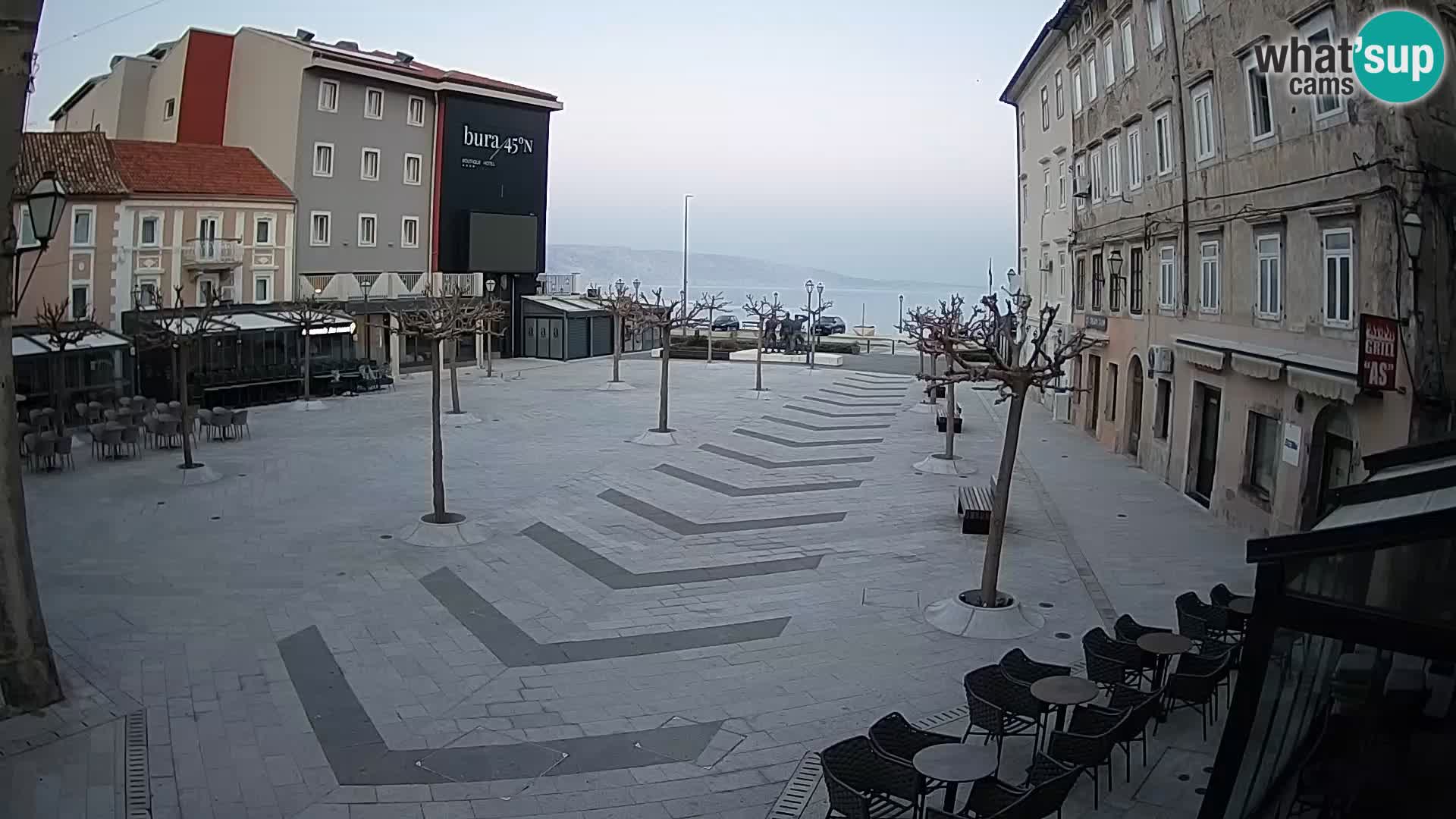 Center of Senj city – Pavlin square – Live Cam Dalmatia