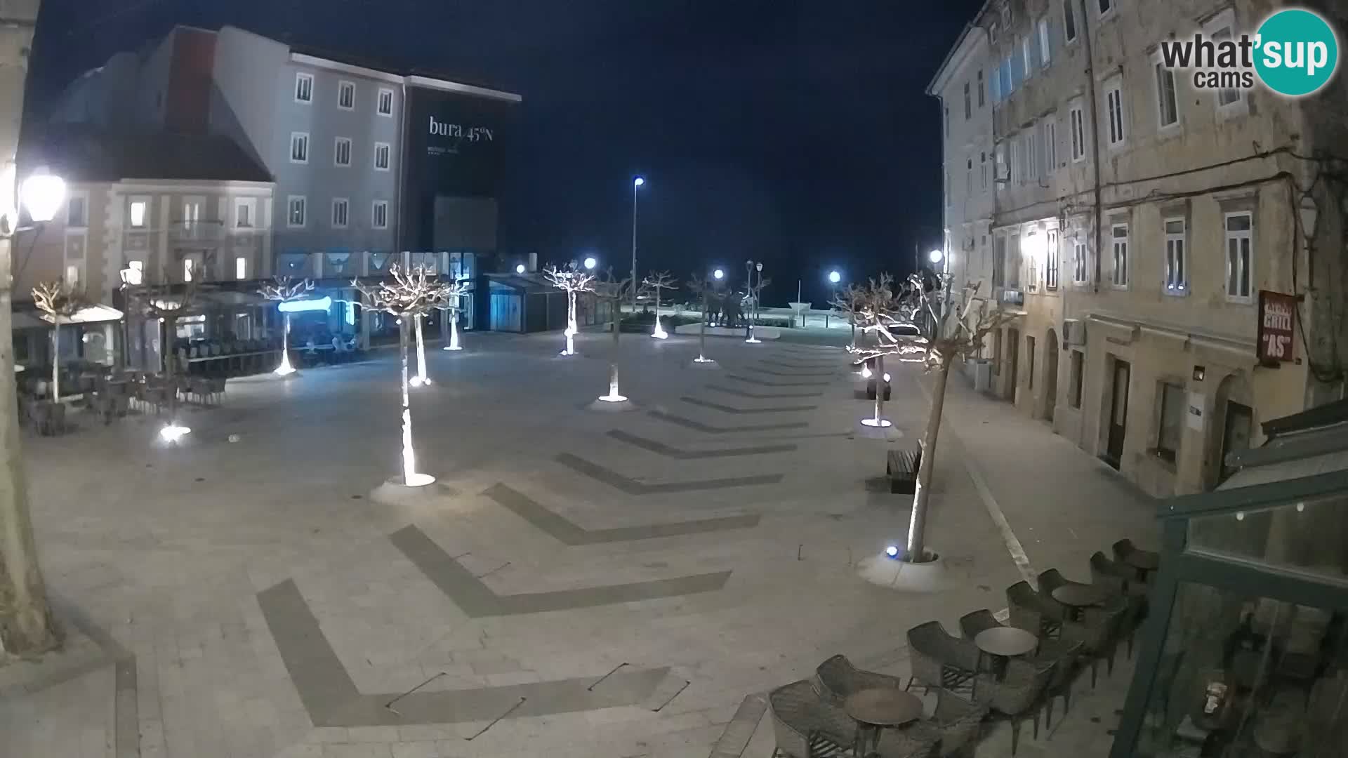 Zentrum der Stadt Senj – Pavlin platz – Live Cam Dalmatia