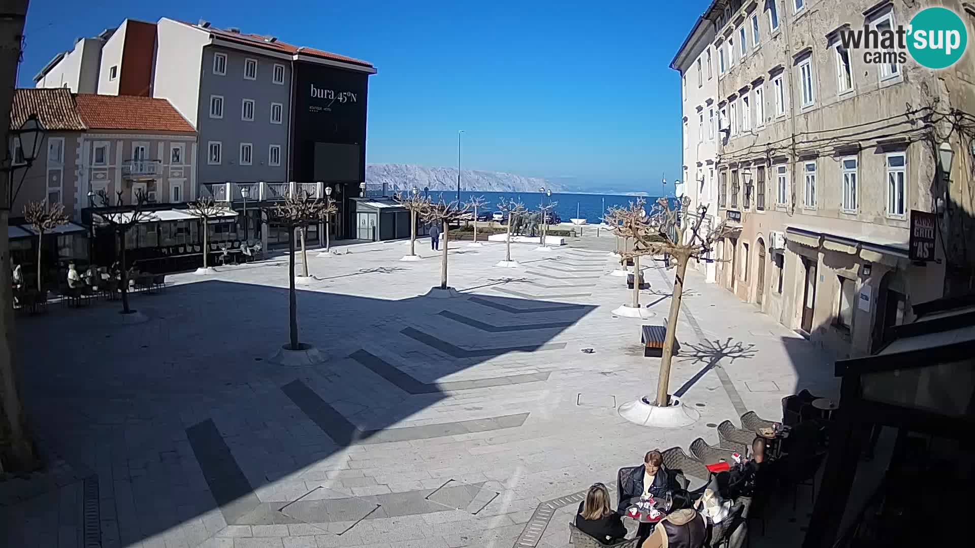 Center of Senj city – Pavlin square – Live Cam Dalmatia