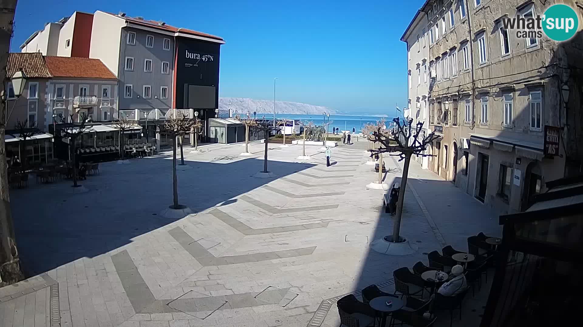 Center of Senj city – Pavlin square – Live Cam Dalmatia