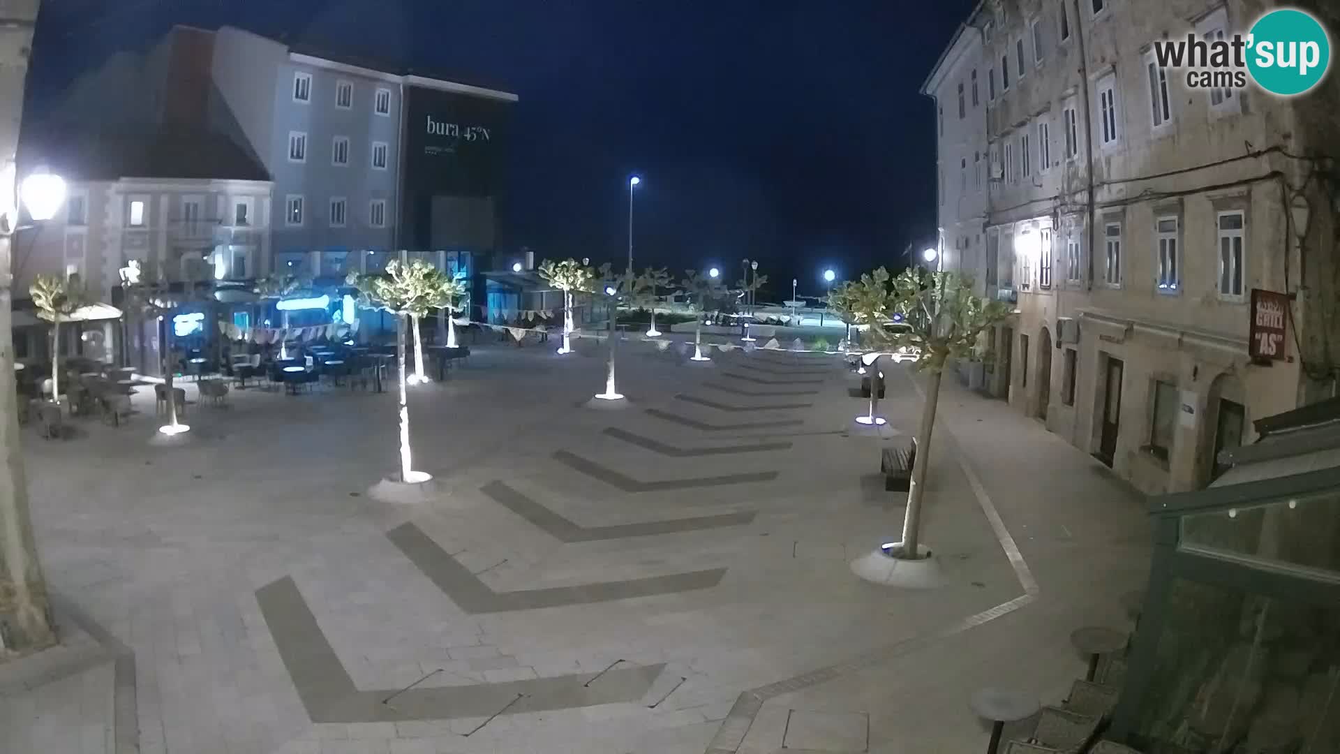 Center of Senj city – Pavlin square – Live Cam Dalmatia