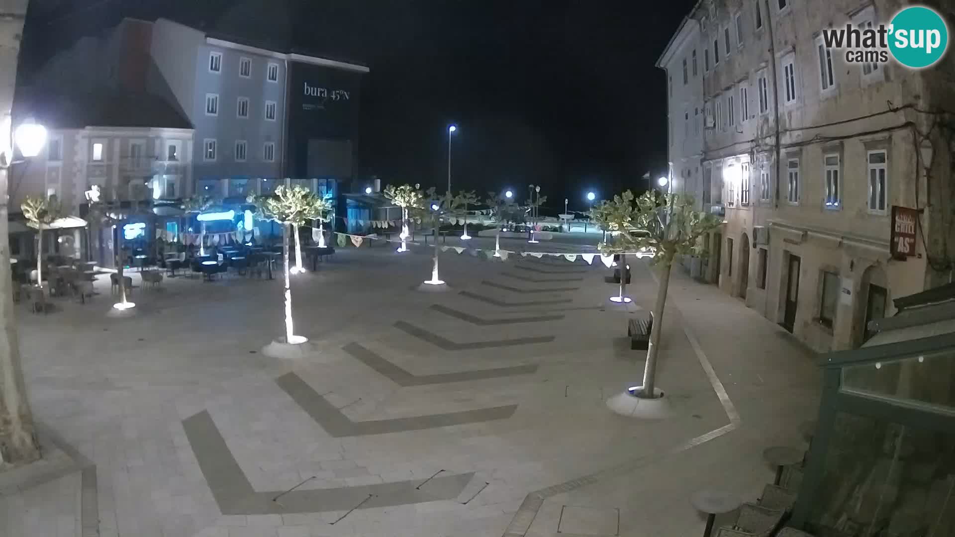Centro della città di Senj – Piazza Pavlin – Live Cam Dalmazia