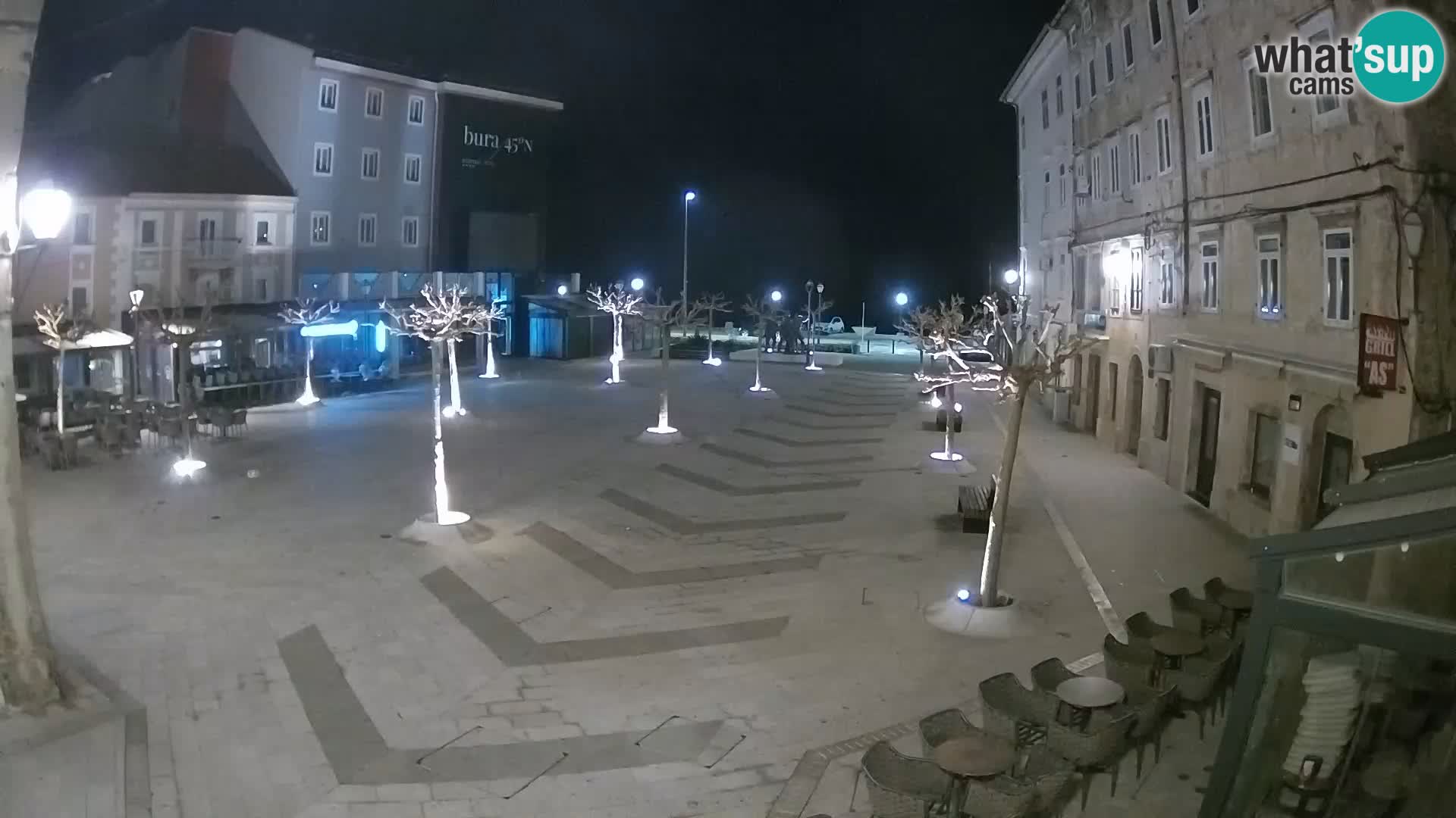 Center of Senj city – Pavlin square – Live Cam Dalmatia