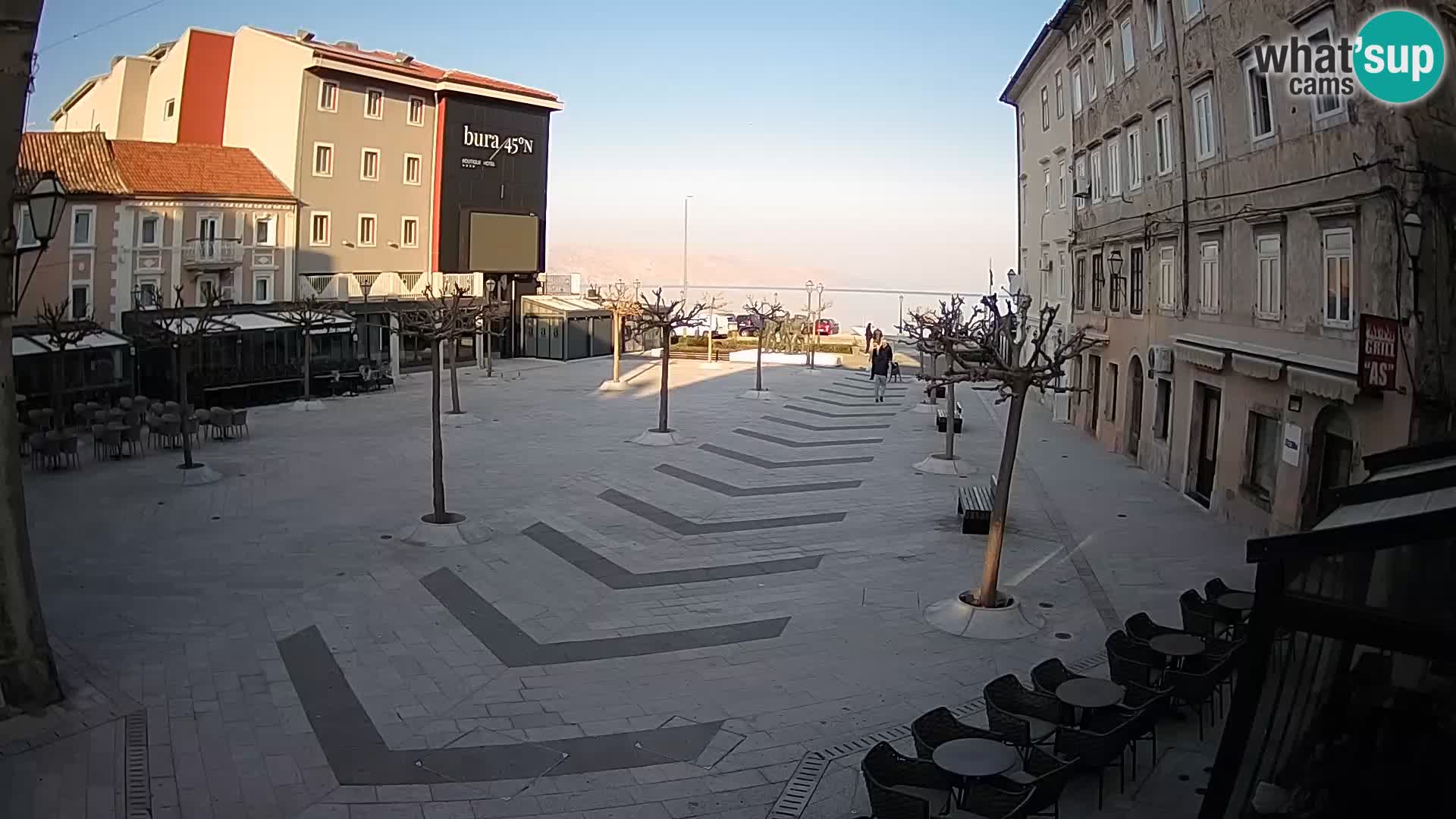 Center of Senj city – Pavlin square – Live Cam Dalmatia