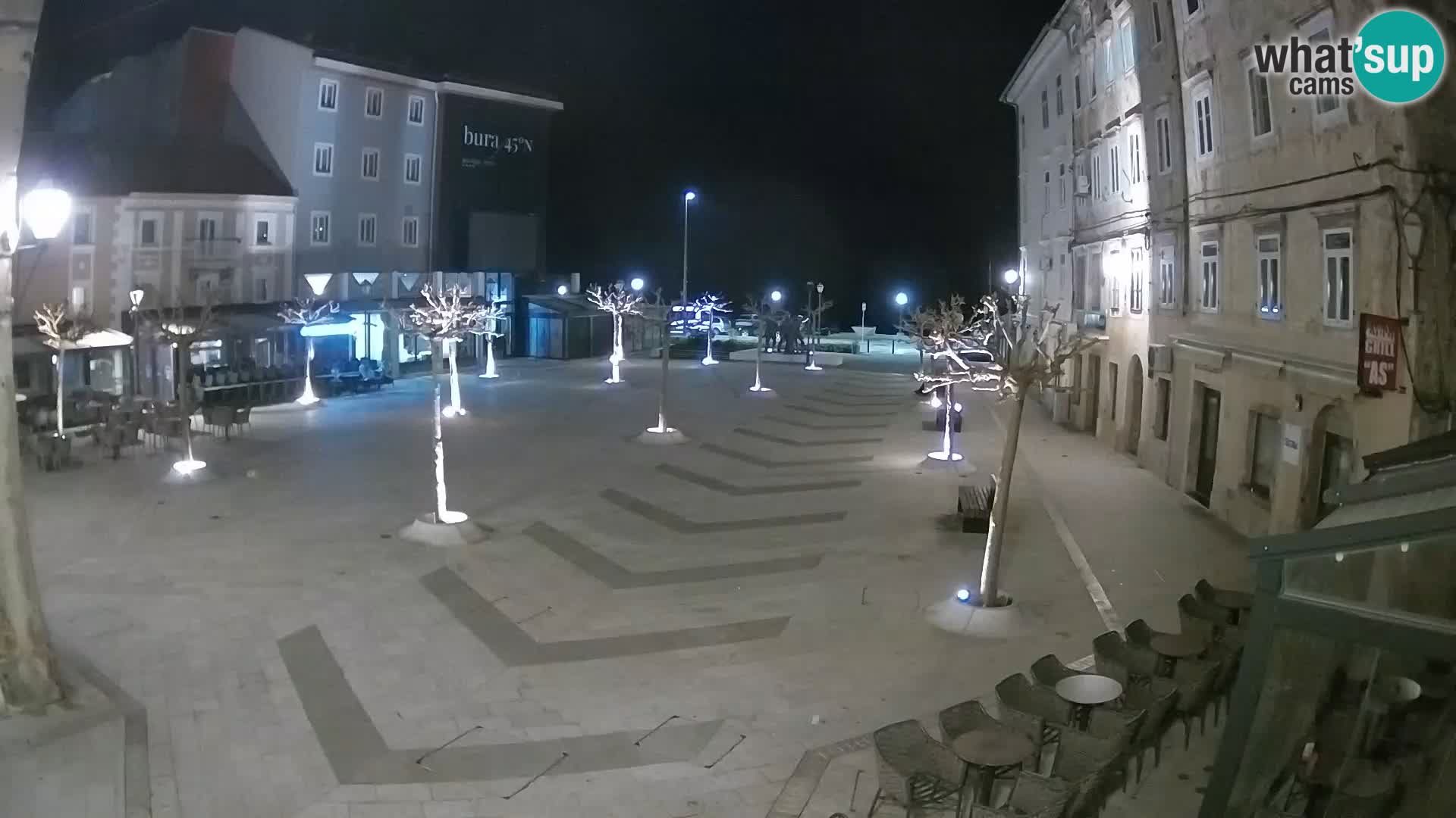 Center of Senj city – Pavlin square – Live Cam Dalmatia