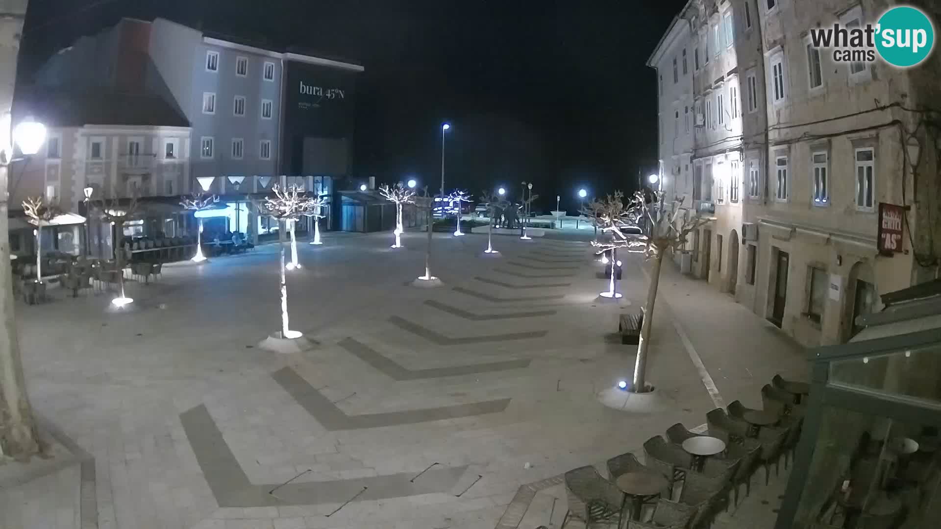 Center of Senj city – Pavlin square – Live Cam Dalmatia