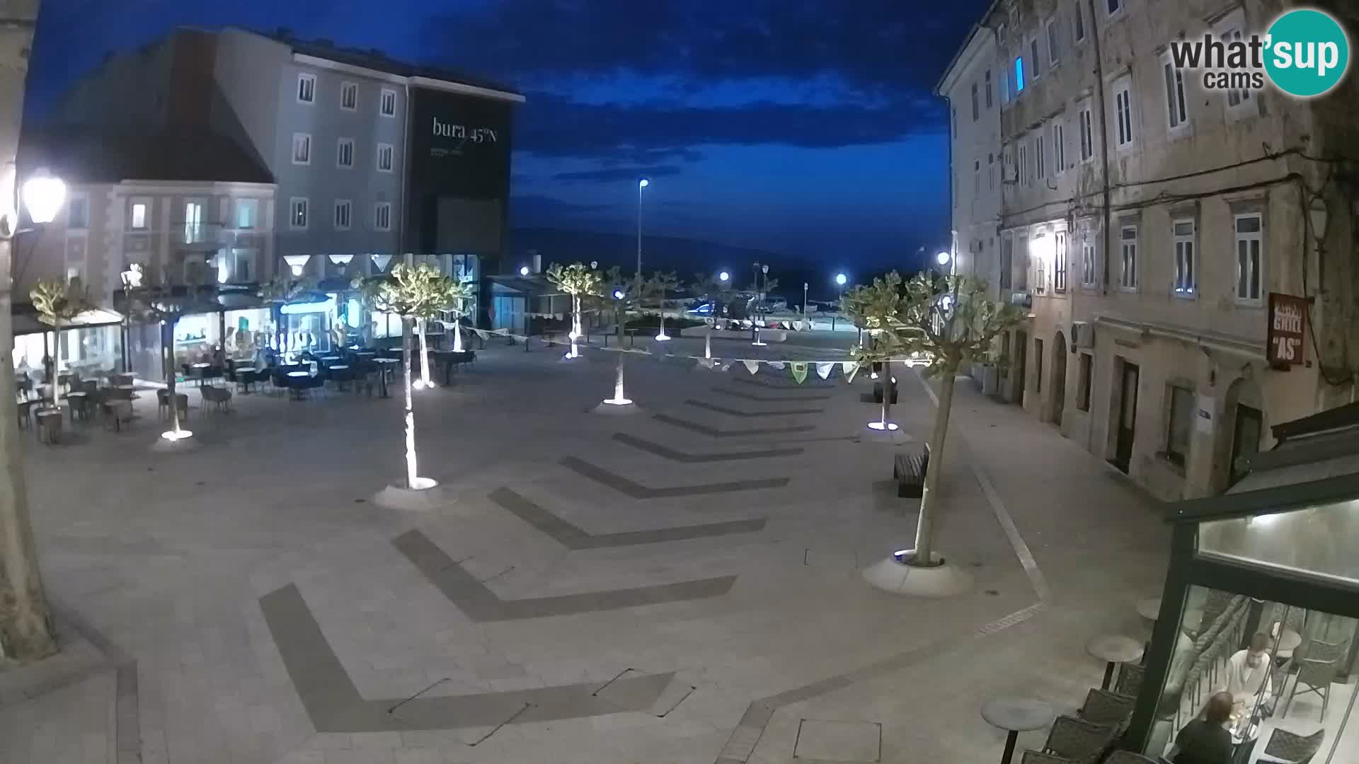 Centro della città di Senj – Piazza Pavlin – Live Cam Dalmazia