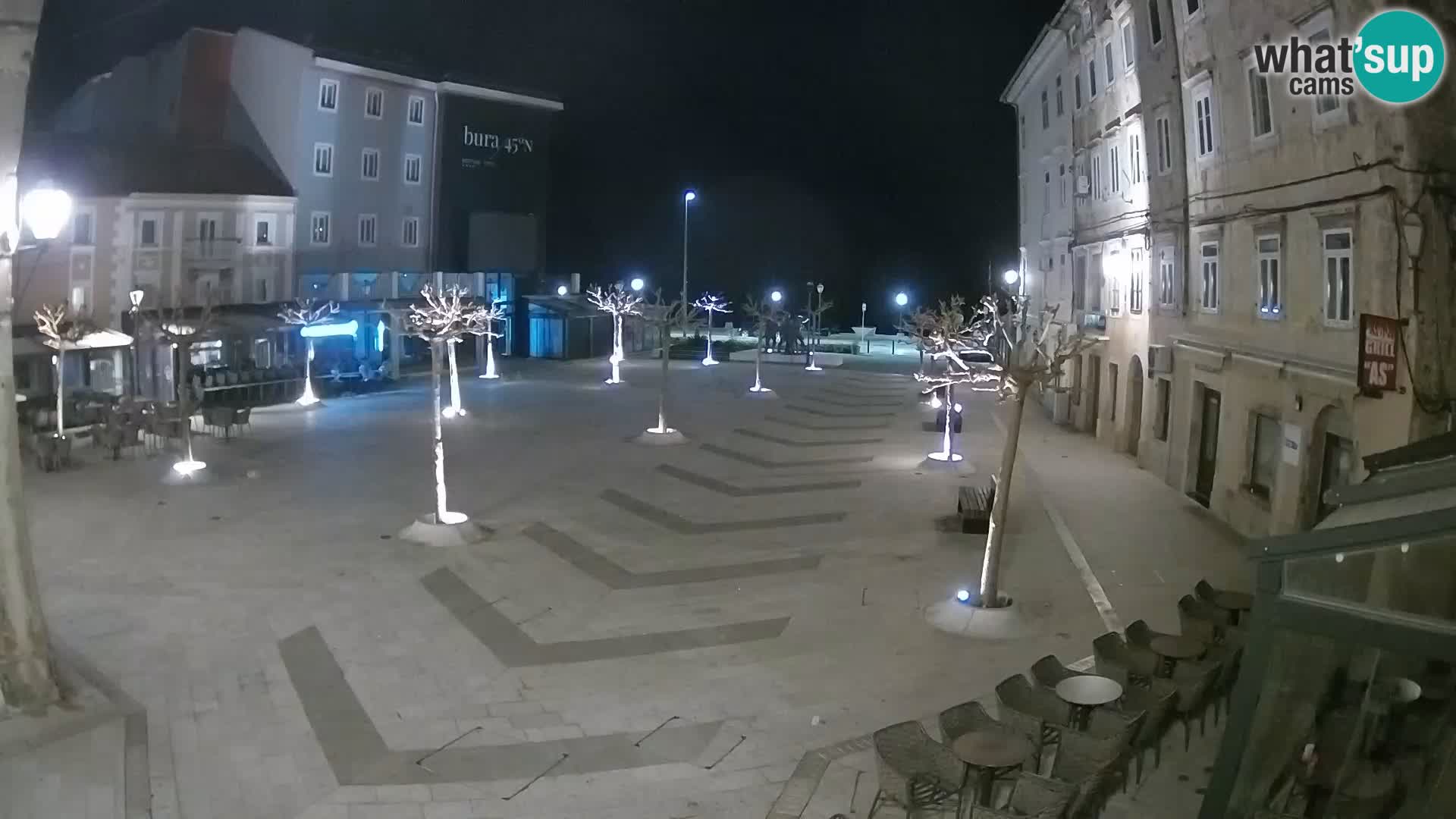 Center of Senj city – Pavlin square – Live Cam Dalmatia