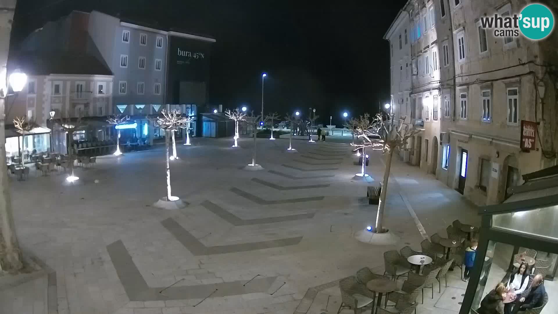 Center of Senj city – Pavlin square – Live Cam Dalmatia