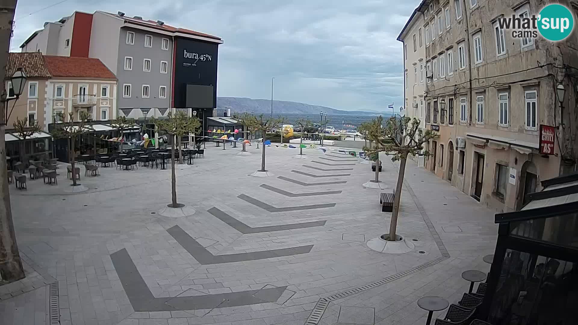 Center of Senj city – Pavlin square – Live Cam Dalmatia