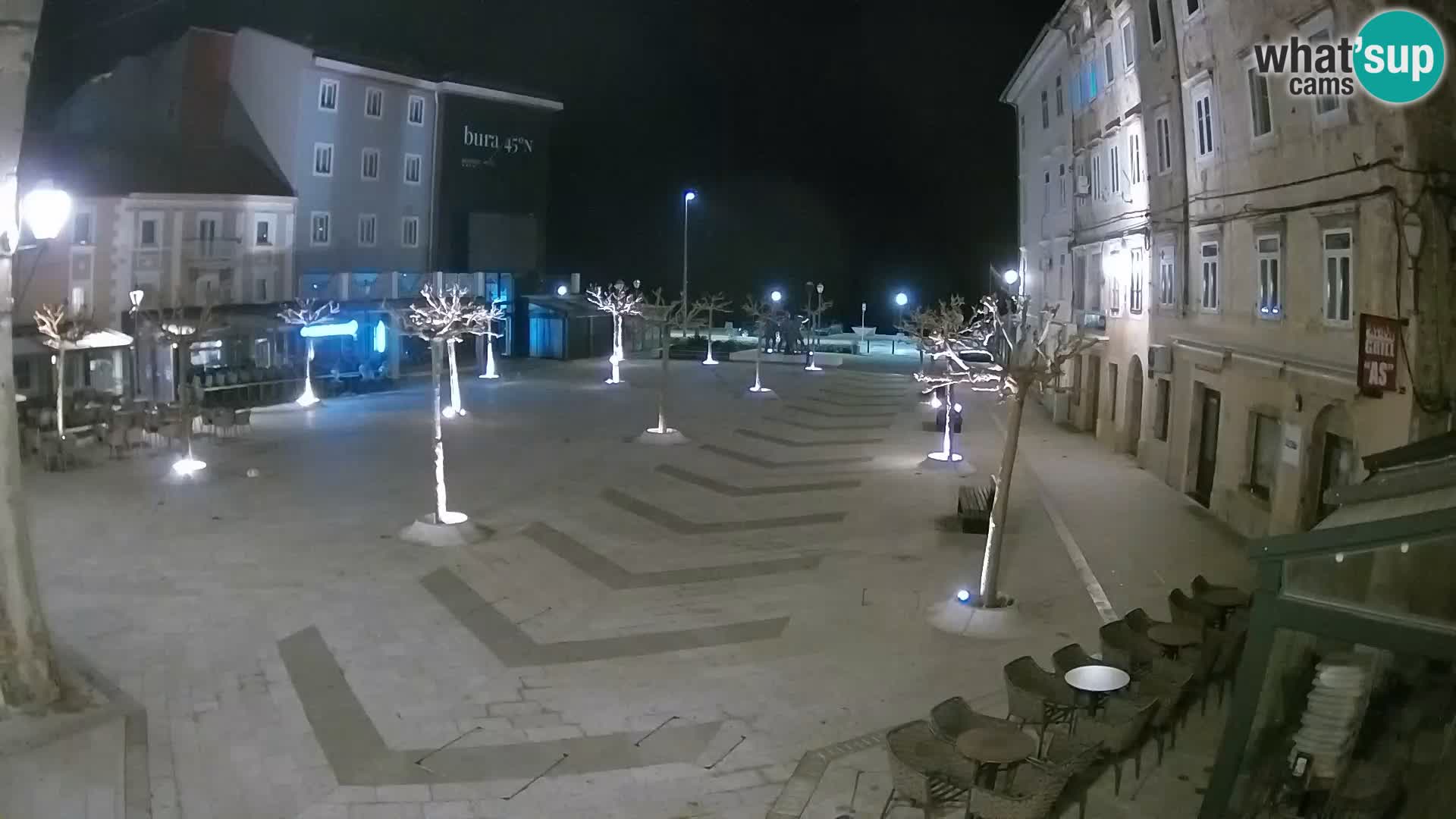 Centro della città di Senj – Piazza Pavlin – Live Cam Dalmazia