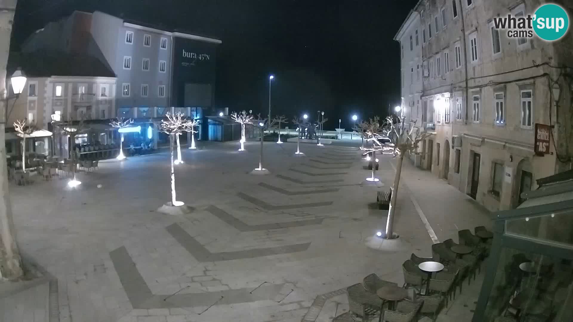 Centre de la ville de Senj – Place Pavlin – Live Cam Dalmatie