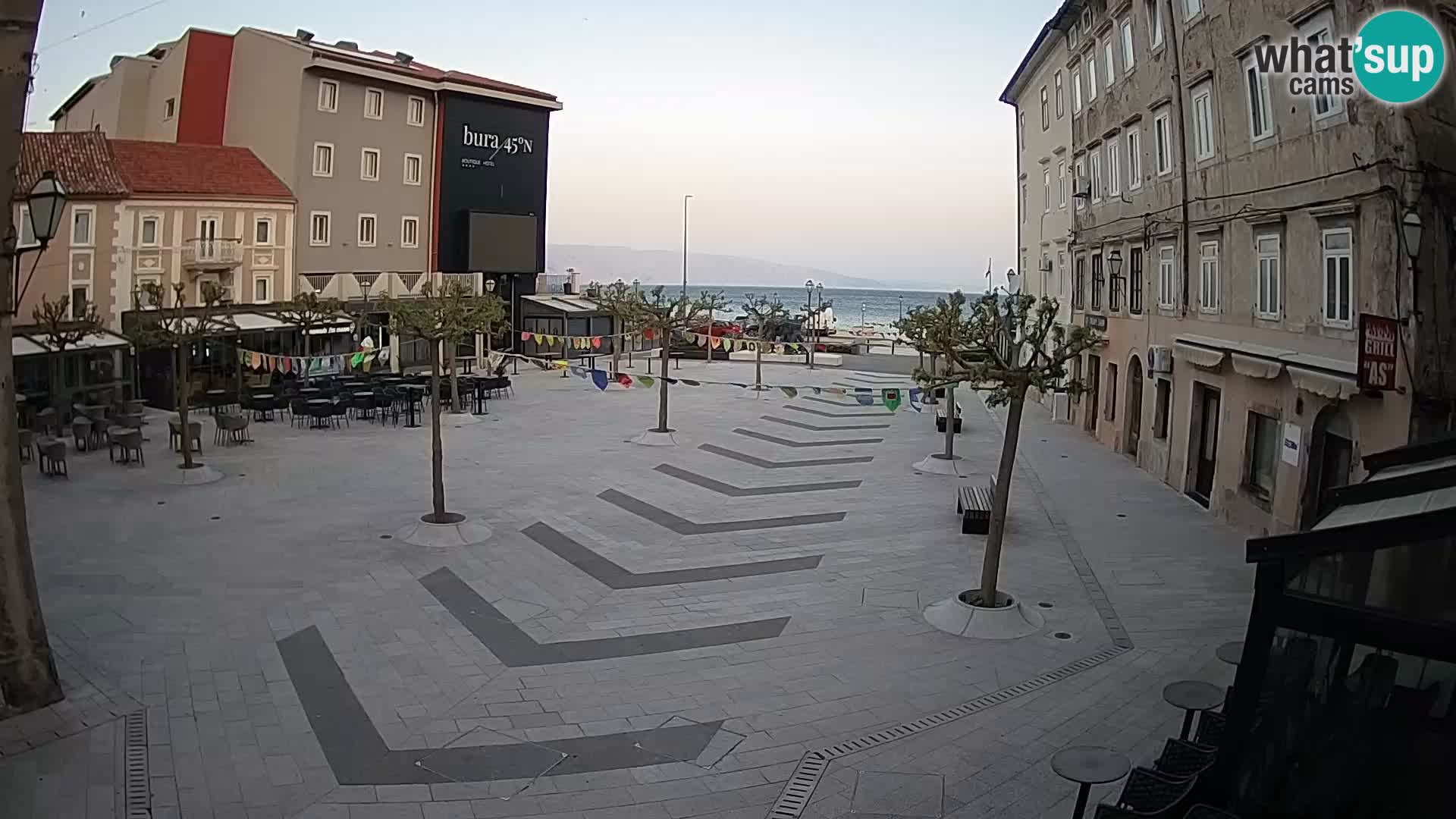 Center of Senj city – Pavlin square – Live Cam Dalmatia