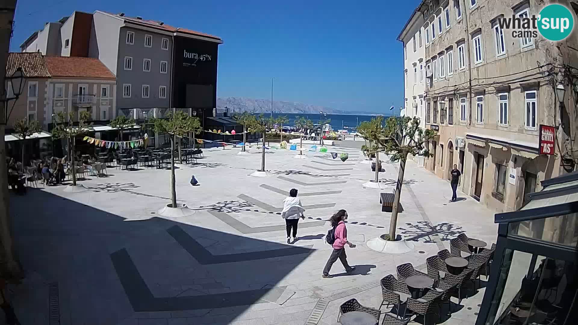 Zentrum der Stadt Senj – Pavlin platz – Live Cam Dalmatia