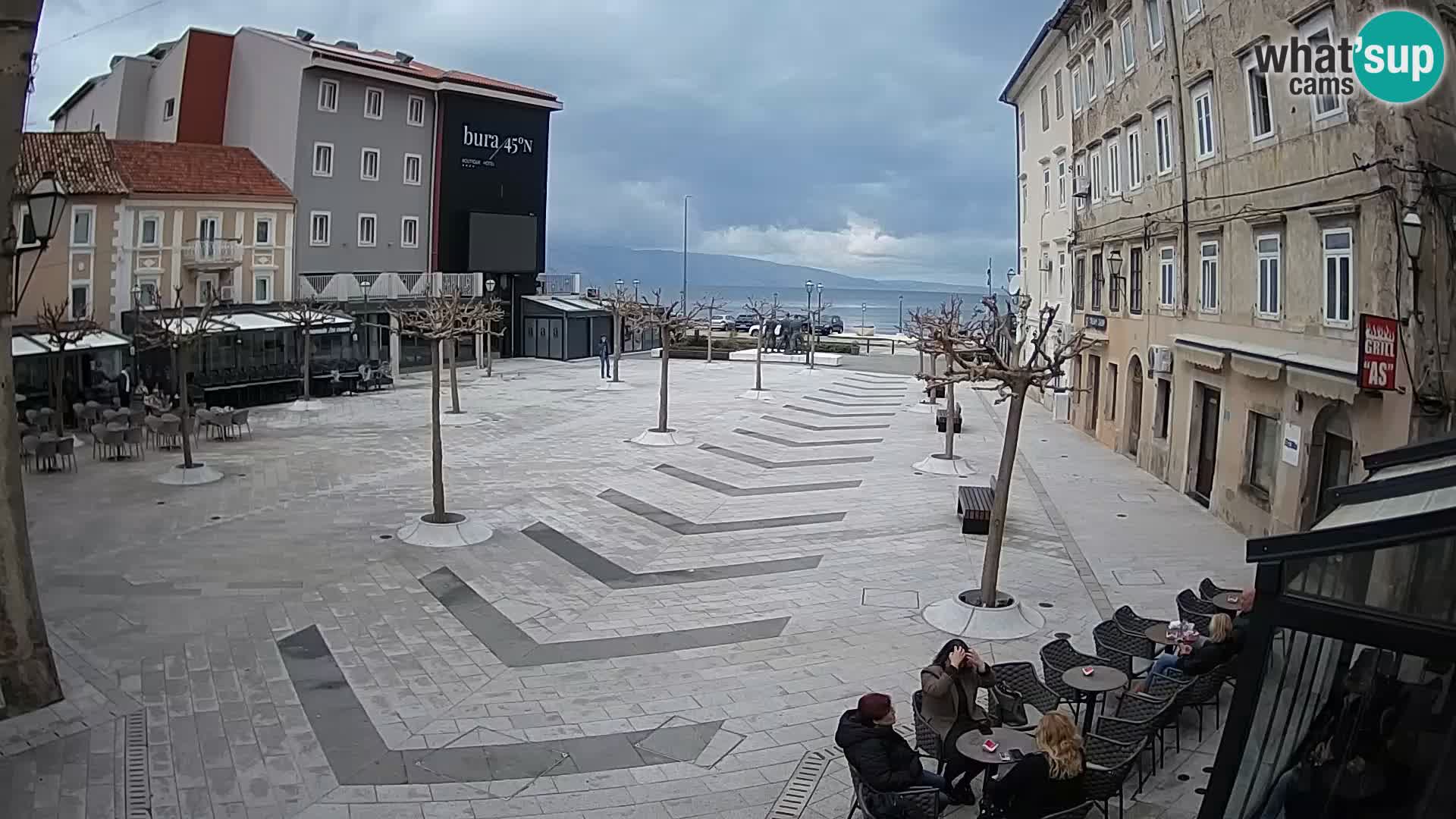 Center of Senj city – Pavlin square – Live Cam Dalmatia