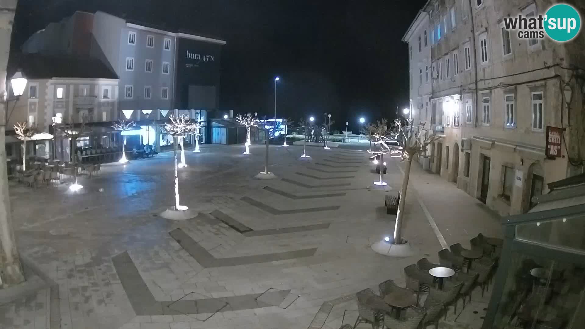 Centre de la ville de Senj – Place Pavlin – Live Cam Dalmatie