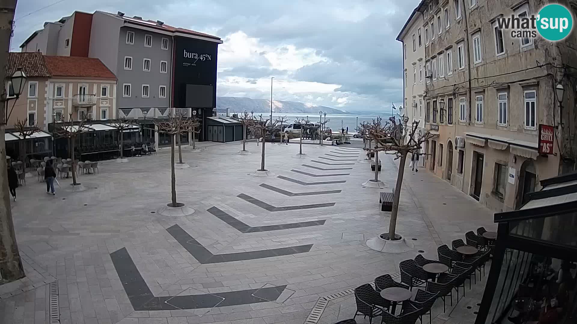 Centro della città di Senj – Piazza Pavlin – Live Cam Dalmazia
