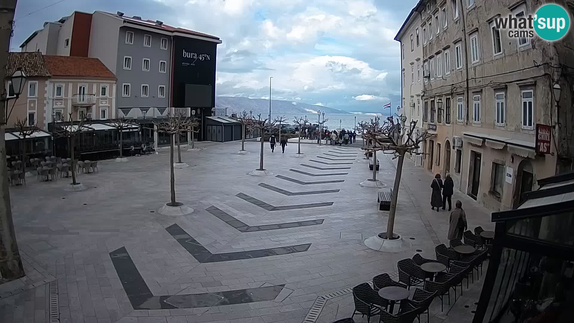 Center of Senj city – Pavlin square – Live Cam Dalmatia