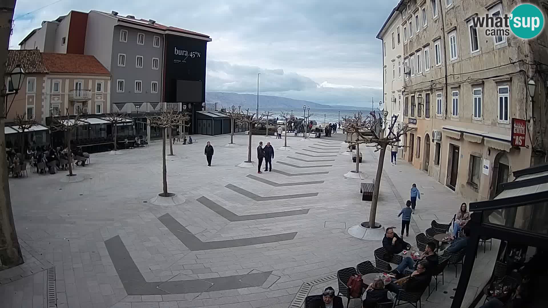 Center of Senj city – Pavlin square – Live Cam Dalmatia