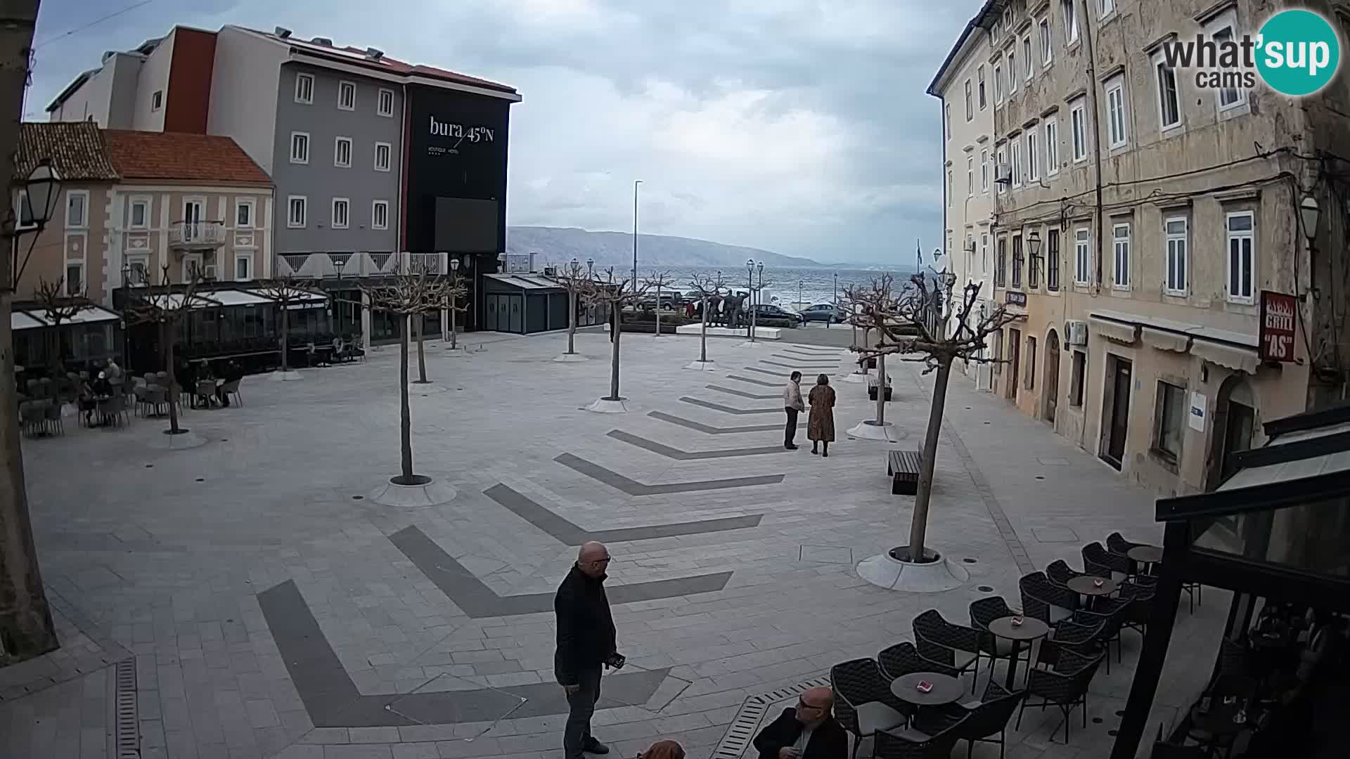 Centre de la ville de Senj – Place Pavlin – Live Cam Dalmatie