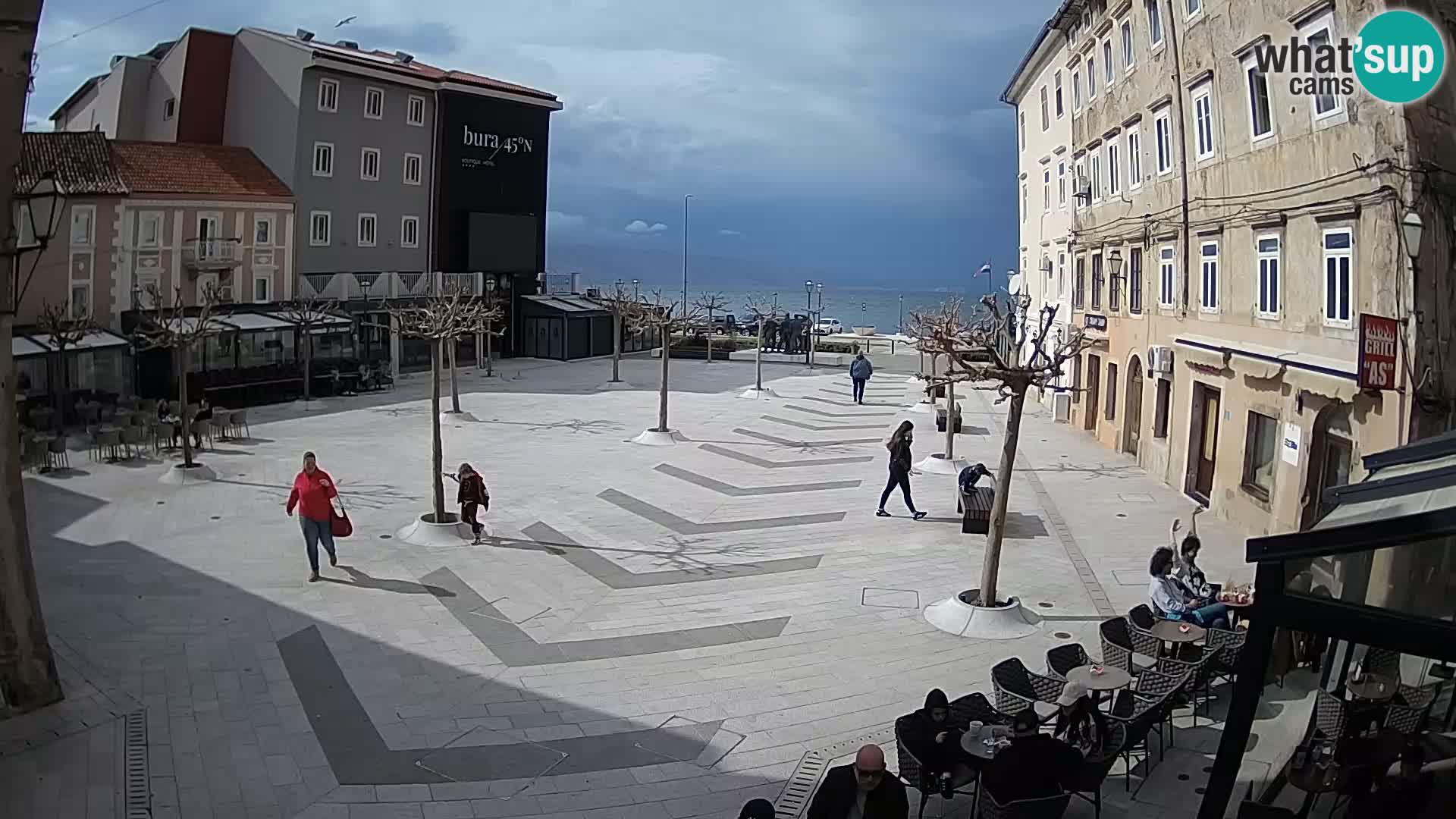Centre de la ville de Senj – Place Pavlin – Live Cam Dalmatie