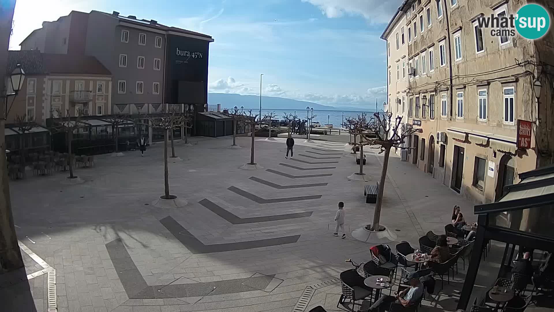 Center of Senj city – Pavlin square – Live Cam Dalmatia