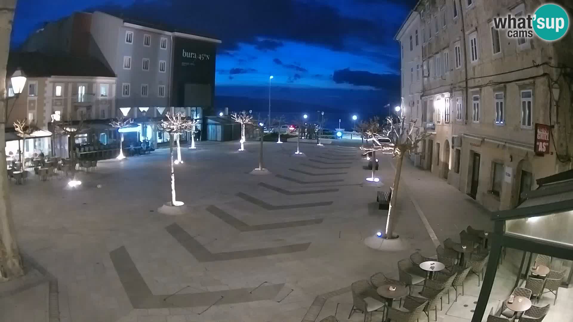 Centre de la ville de Senj – Place Pavlin – Live Cam Dalmatie