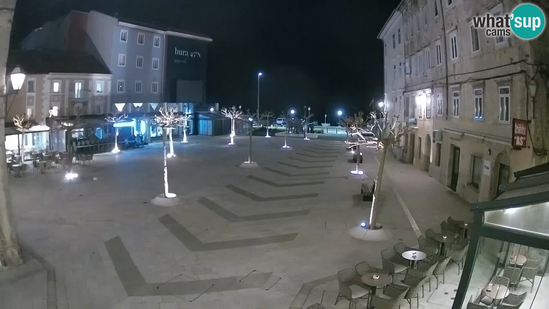 Center mesta Senj – Pavlinski trg – spletne kamere Dalmacija