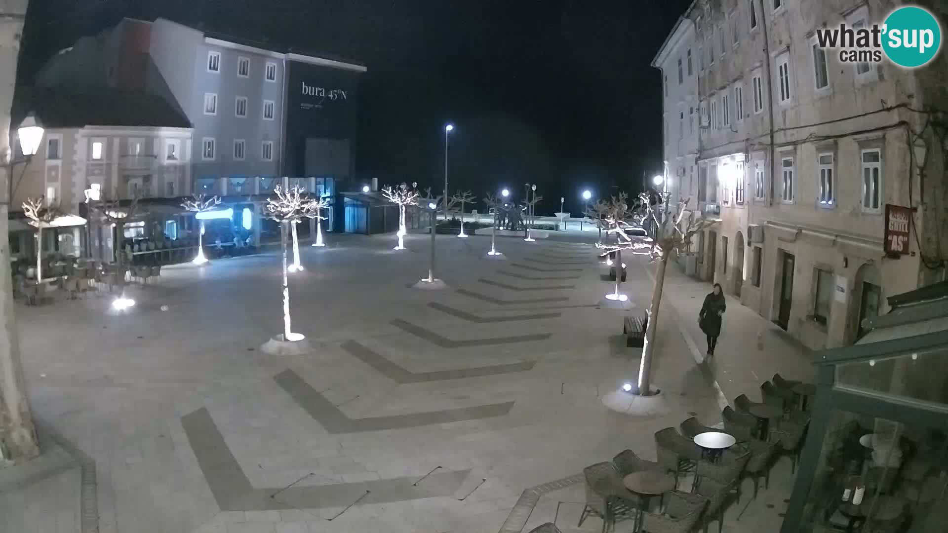 Center of Senj city – Pavlin square – Live Cam Dalmatia