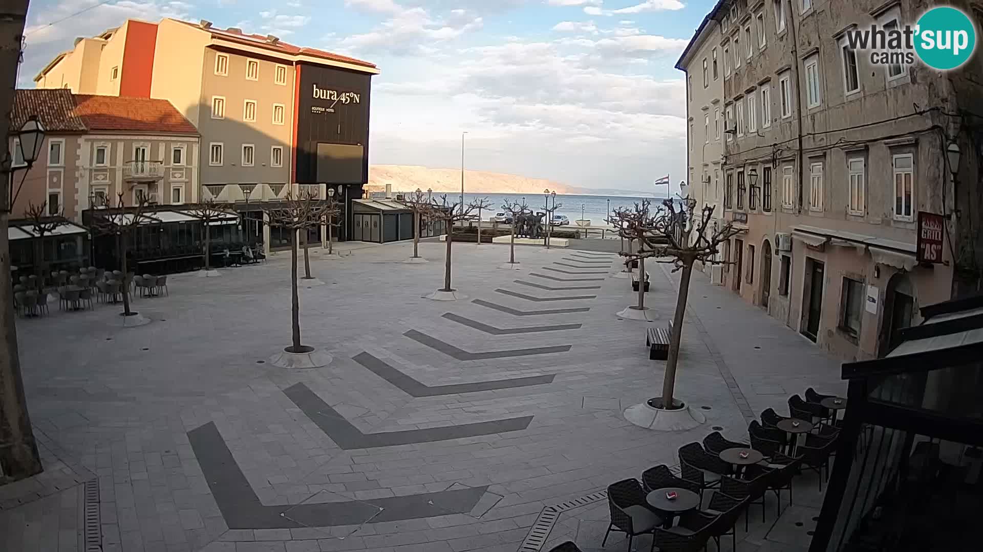 Center of Senj city – Pavlin square – Live Cam Dalmatia