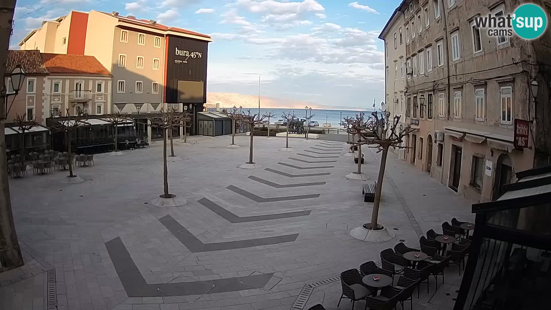 Center of Senj city – Pavlin square – Live Cam Dalmatia