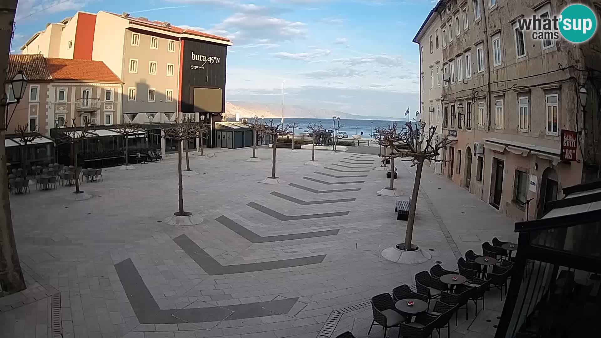 Center of Senj city – Pavlin square – Live Cam Dalmatia