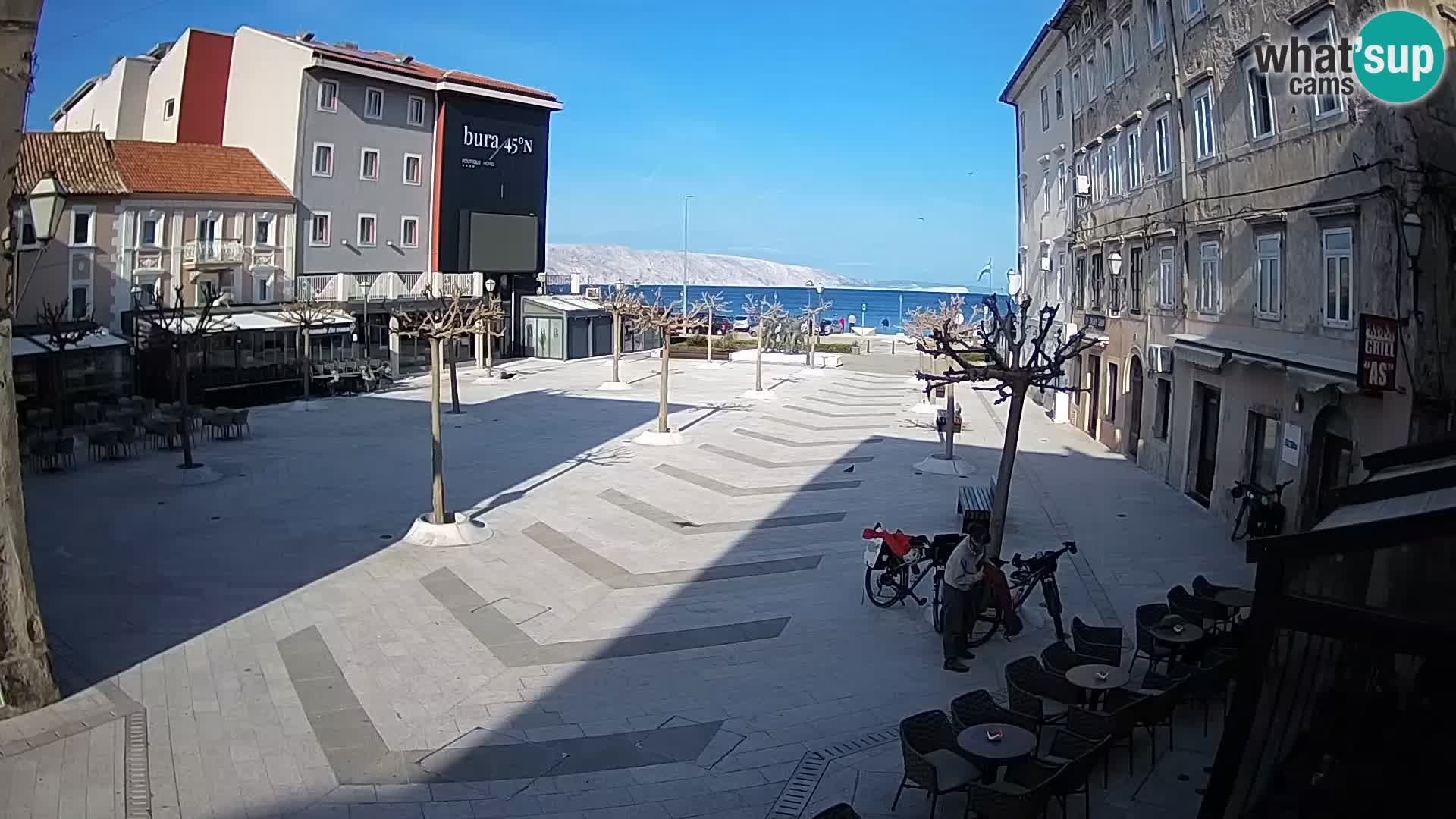 Center of Senj city – Pavlin square – Live Cam Dalmatia
