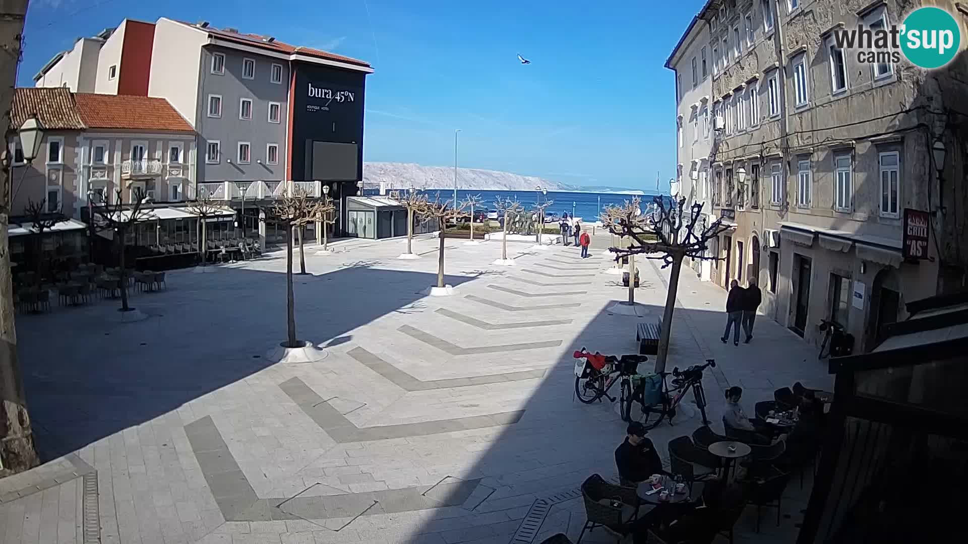 Centro della città di Senj – Piazza Pavlin – Live Cam Dalmazia