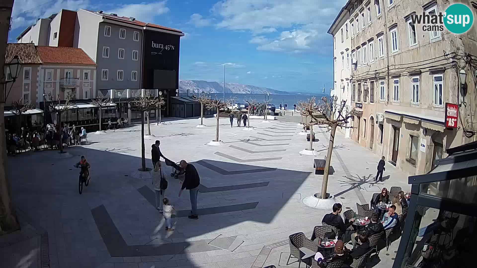 Centro della città di Senj – Piazza Pavlin – Live Cam Dalmazia