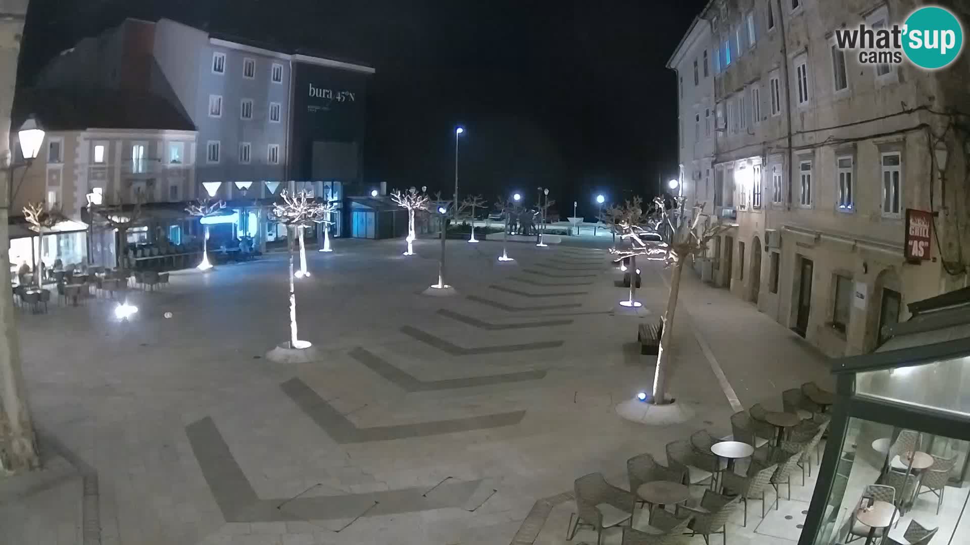 Center of Senj city – Pavlin square – Live Cam Dalmatia