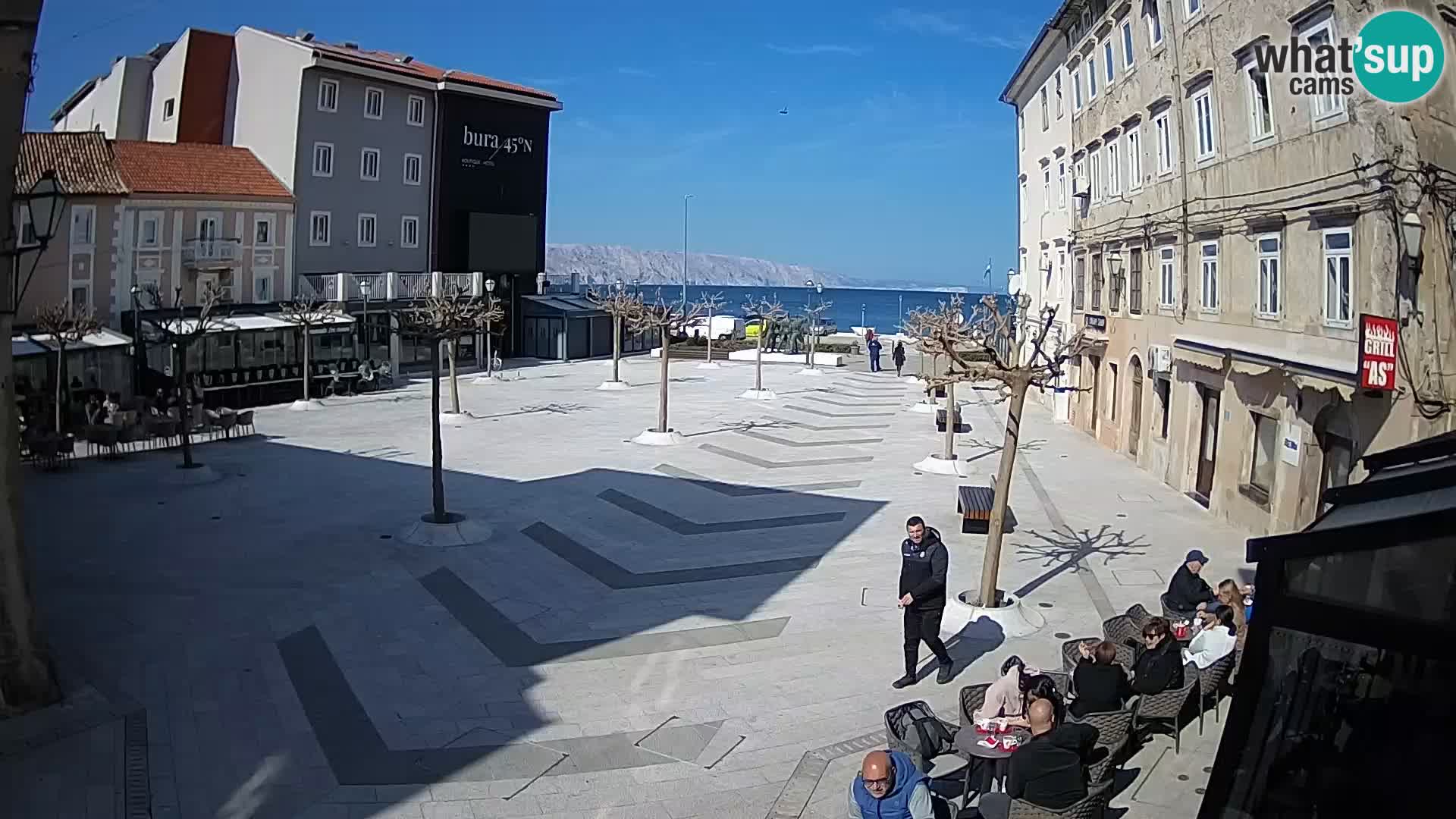 Centro della città di Senj – Piazza Pavlin – Live Cam Dalmazia