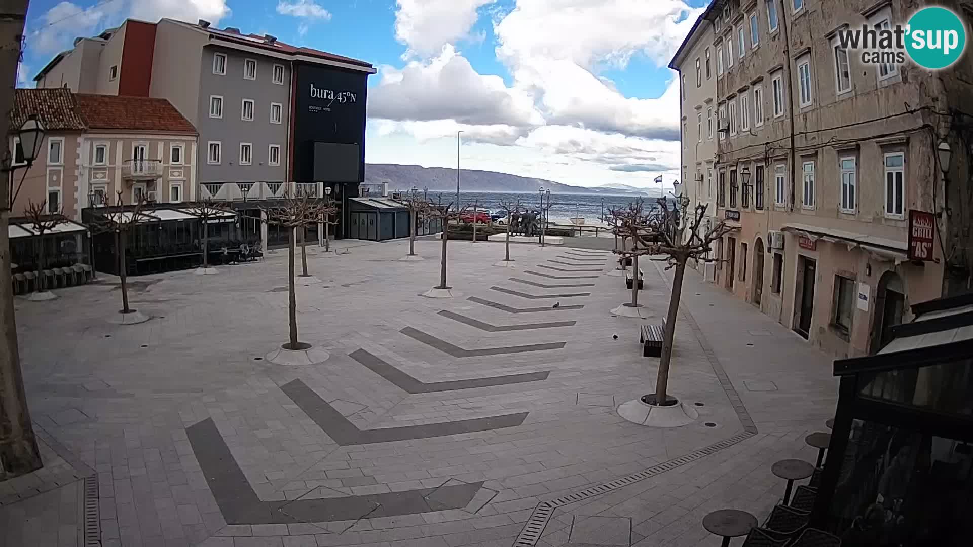 Center of Senj city – Pavlin square – Live Cam Dalmatia