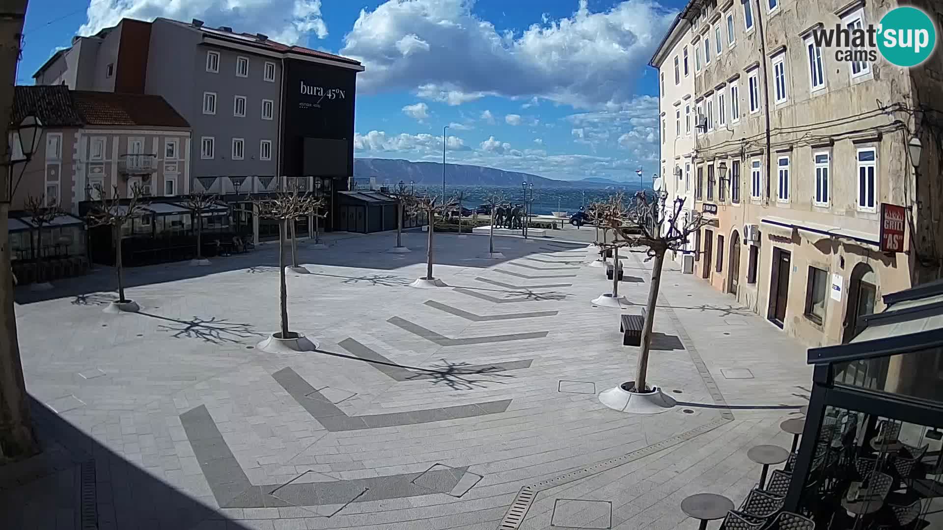 Centro della città di Senj – Piazza Pavlin – Live Cam Dalmazia