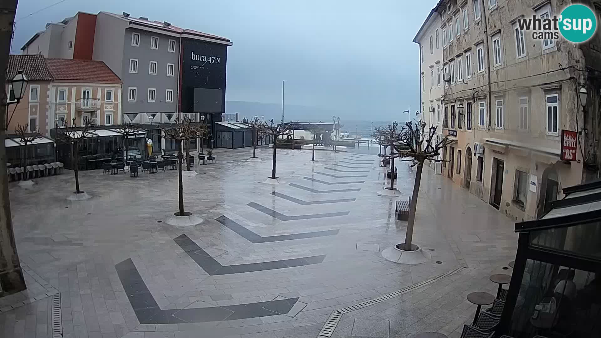 Centre de la ville de Senj – Place Pavlin – Live Cam Dalmatie
