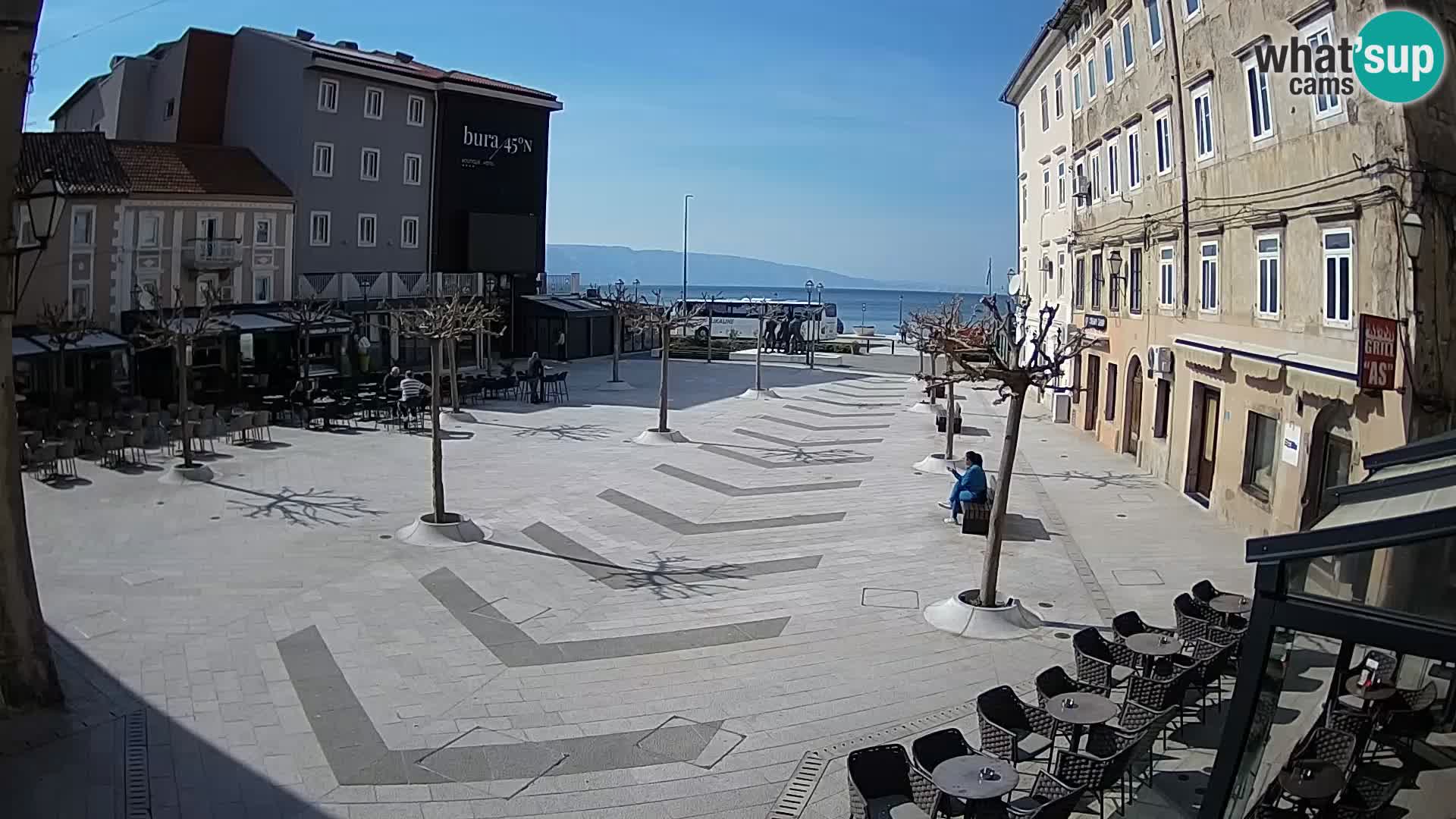 Centro della città di Senj – Piazza Pavlin – Live Cam Dalmazia